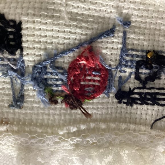 Hand Stitched "ELAINE" Bookmarker Jm38 - Picture 3 of 3